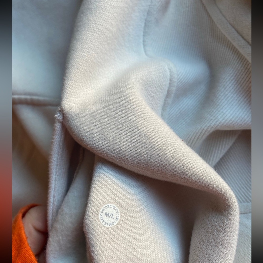 Lululemon Half Zip Scuba White Opal - Picture 5 of 6
